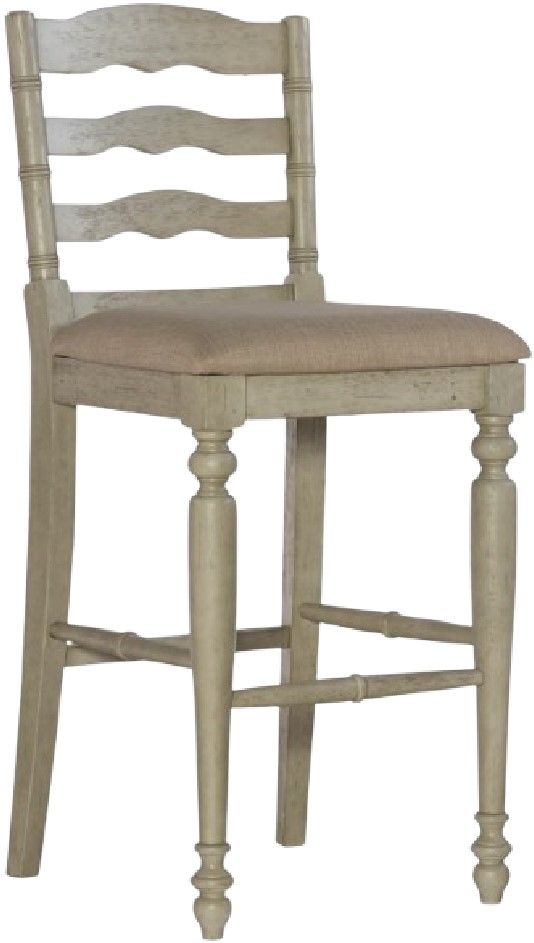 Linon Marino White Wash Bar Stool-0