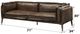 ACME Furniture Porchester Distress Chocolate Leather Loveseat-2
