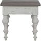 Liberty Furniture River Place Tobacco End Table with Riverstone White Base-3