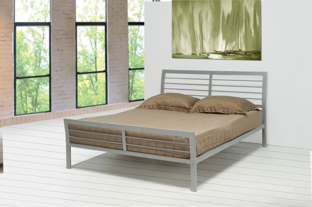 Coaster® Cooper Silver Queen Metal Bed-1