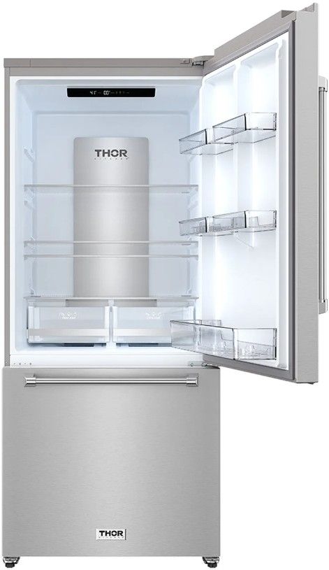 Thor Kitchen 30” 17.9 Cu. Ft. Stainless Steel Bottom Freezer Refrigerator-1