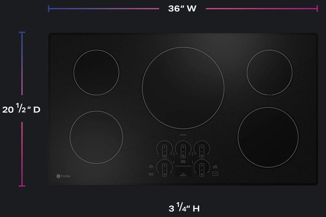 GE Profile™ 36" Black Induction Cooktop-2