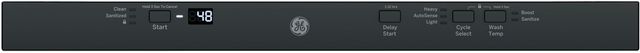 GE® 24" Black on Black Built-In Dishwasher-4