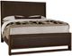 Vaughan-Bassett Lodge & Loft Dark Oak/Sedona Brown California King Upholstered Panel Bed-0