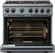 Viking® 7 Series 36" November Sky Pro Style Natural Gas Range-1