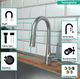 Hansgrohe Talis S Steel Optic 2-Spray Pull-Down Prep Kitchen Faucet-1