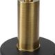 Uttermost® Spector Black Glass Top Accent Table with Brushed Brass Accents-3