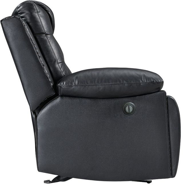 New Classic® Home Furnishings Nikko Black/Gray Power Reclining Console Loveseat-4