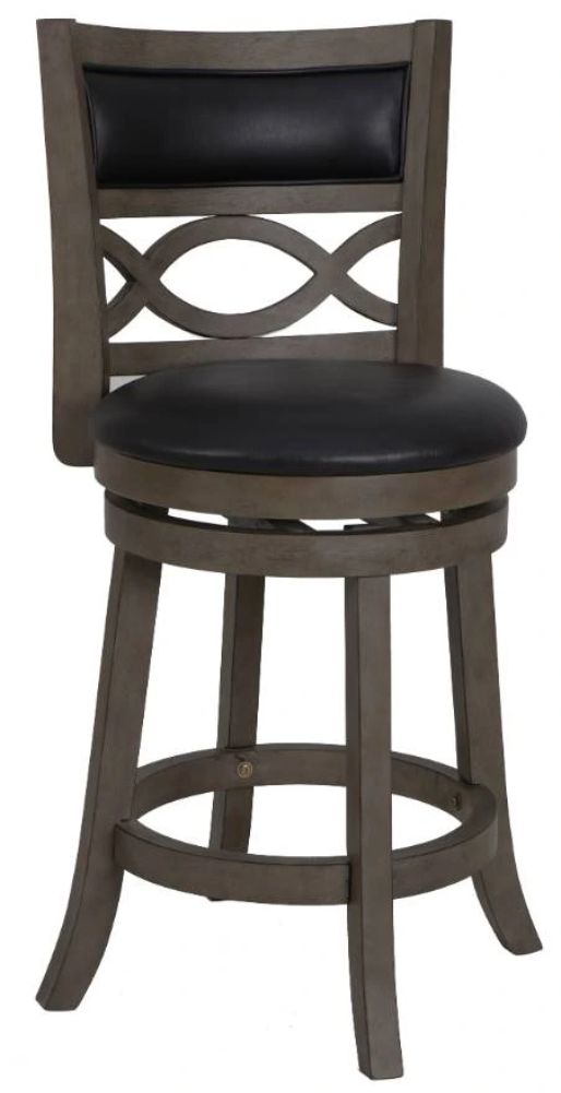 New Classic® Home Furnishings Manchester Black/Gray Counter Stool-0
