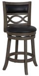 New Classic® Home Furnishings Manchester Black/Gray Counter Stool-0