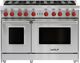 Wolf® 48" Stainless Steel Pro Style Natural Gas Range-0