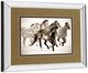 Classy Living Run Carol Walker Painted Horses Mirror Framed Wall Art-3