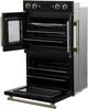 FORNO® Asti Alta Qualitia 30" Black Double Electric Wall Oven-5