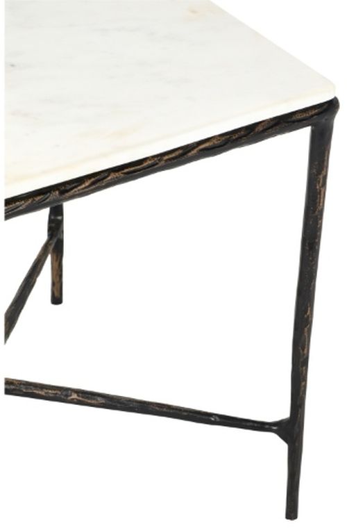 LR Home Bronze/White Side Table-3
