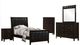 Coaster® Carlton 5-Piece Cappuccino Twin Bedroom Set-0