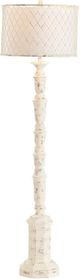 Crestview Collection Para White Floor Lamp-1