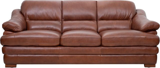 Leather Italia™ Georgetowne Tatum Brown Sofa-0
