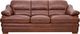 Leather Italia™ Georgetowne Tatum Brown Sofa-0