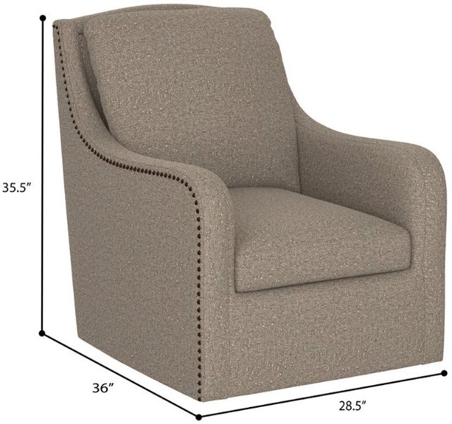 Emerald Home Anna Taupe Swivel Chair-2