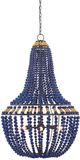 Currey & Company Penelope Blue Chandelier-0