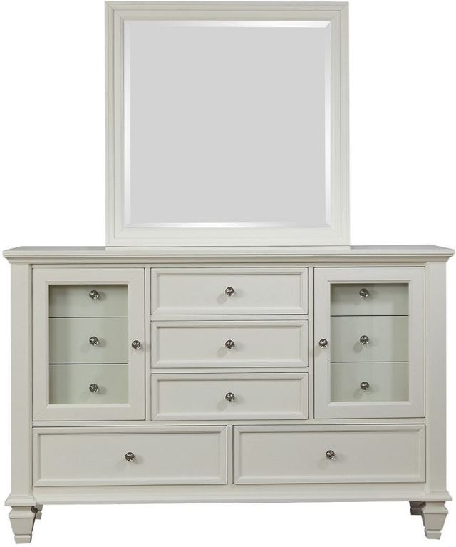 Coaster® Sandy Beach White Dresser Mirror-3