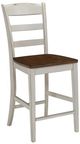 homestyles® Monarch Off-White Counter Stool-0