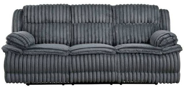 Homelegance® Goodland Dark Gray Double Manual Reclining Sofa-2