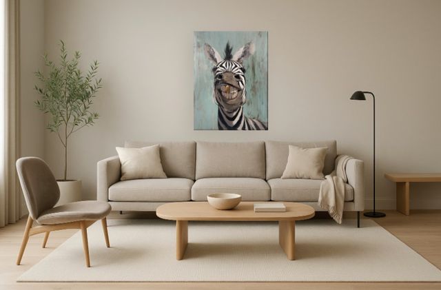 Classy Living Chill Cheerful Stripes Wall Art-1