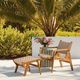 Dovetail Furniture Parley Natural Rattan/Wooden Outdoor Ottoman-1