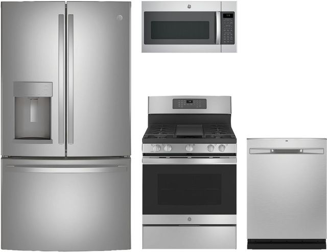 GE® 4 Piece Stainless Steel Kitchen Package-0