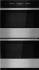 JennAir® NOIR™ 30" Floating Glass Black Built-In Double Electric Wall Oven-0