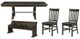 Magnussen Home® Bellamy 4-Piece Peppercorn Rectangular Dining Table Set-0