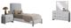 Bernards Celestial 4-Piece White Full Youth Bedroom Set-0