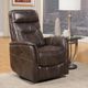 Parker House® Gemini Truffle Power Swivel Glider Recliner-1