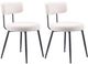 Zuo® Modern Blanca 2-Piece Black/Ivory Dining Side Chair Set-0