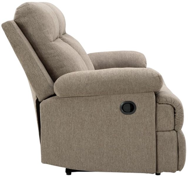 Signature Design by Ashley® Tarrant Mocha Manual Reclining Sofa with Drop Down Table-2