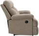 Signature Design by Ashley® Tarrant Mocha Manual Reclining Sofa with Drop Down Table-2