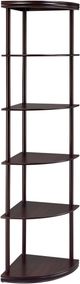 Coaster® Bonwick Cappuccino 5-Shelf Corner Bookshelf-0