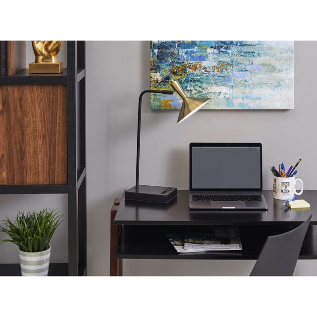 Adesso® Lucas Black Led Desk Lamp-1