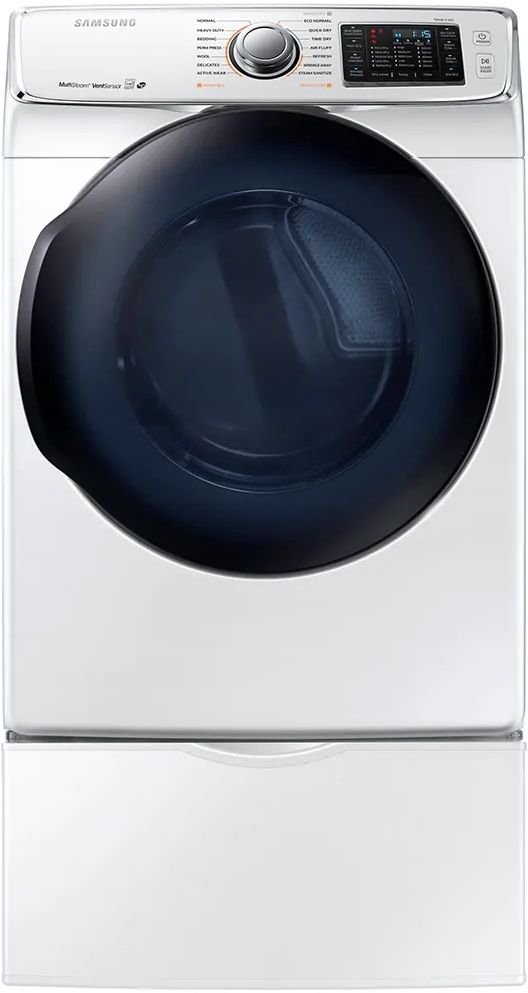 Samsung 7.5 Cu. Ft. White Front Load Gas Dryer-4