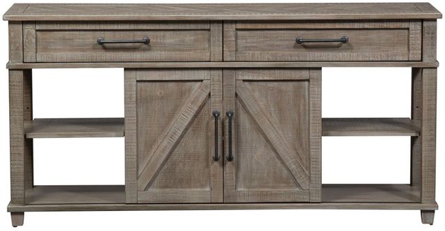 Liberty Furniture Parkland Falls Weathered Taupe Sofa Table-2