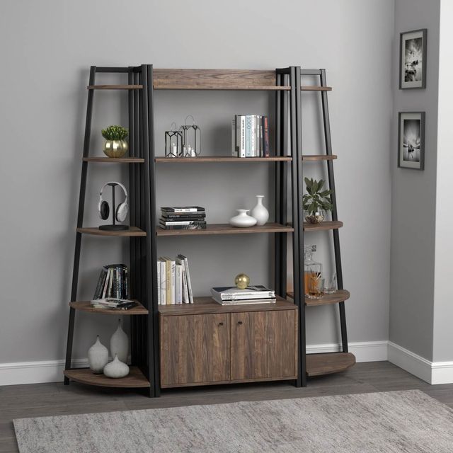 Coaster® Jacksonville Aged Walnut Bookcase-2