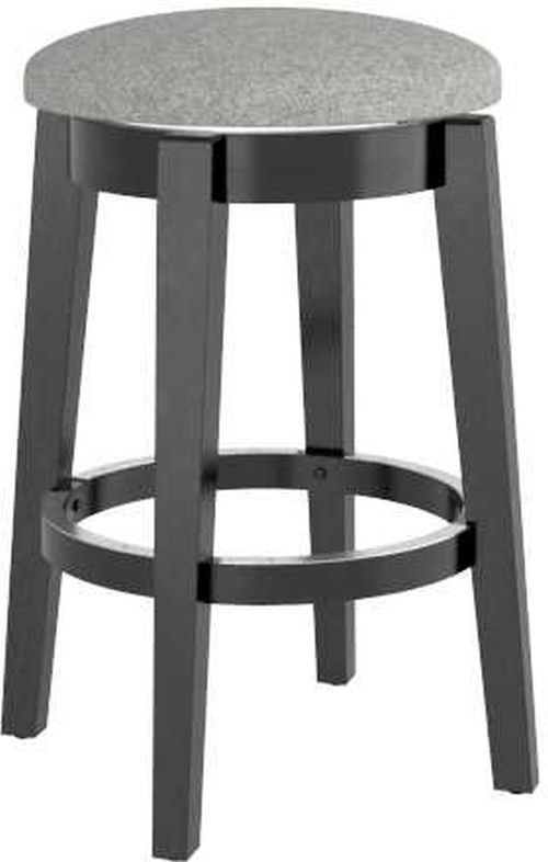 Canadel® Gourmet Peppercorn Washed Upholstered Swivel Stool-0