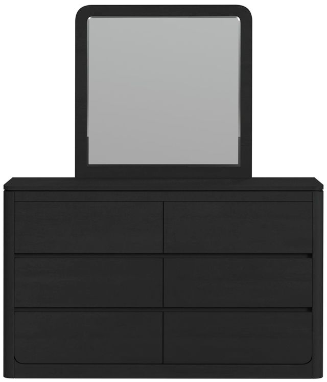 Elements International Rosalie 2-Piece Black Dresser and Mirror Set-1
