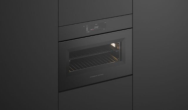 Fisher & Paykel Series 11 24” Black Glass Minimal Handleless Compact Combi-Steam Oven-4