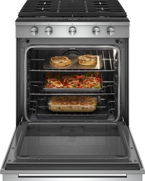 Whirlpool 30" Fingerprint Resistant Stainless Steel Slide In Gas Range