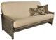 Kodiak Furniture Lexington Canton Cream/Weathered Gray Full Futon with Mattress-0