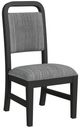 Elements International Ridgemont Black/Gray Dining Side Chair-0