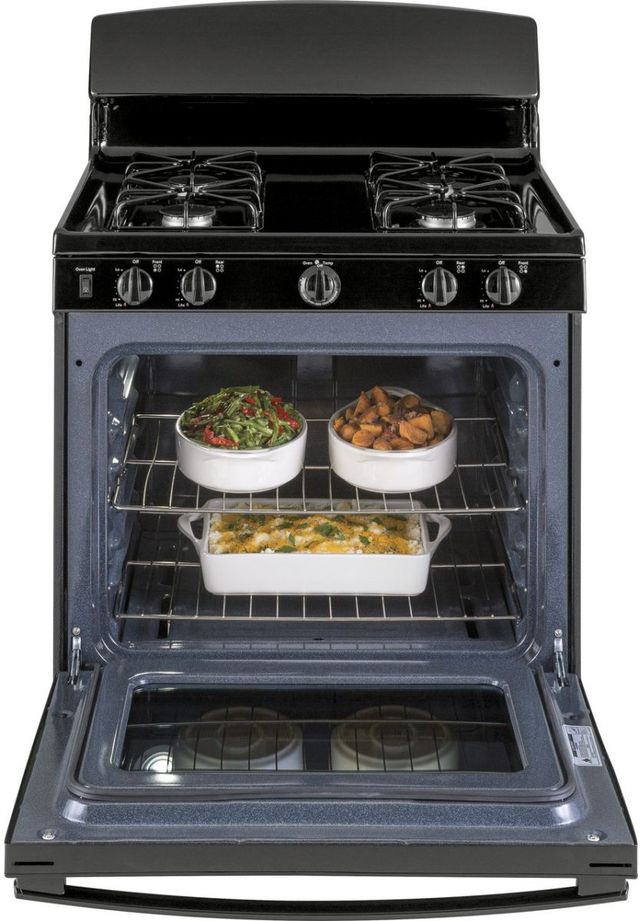 GE® 30" Black Freestanding Gas Range-2