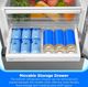 Midea 24” 11.5 Cu. Ft. Stainless Steel Counter Depth Bottom Freezer Refrigerator with Reversible Door-4